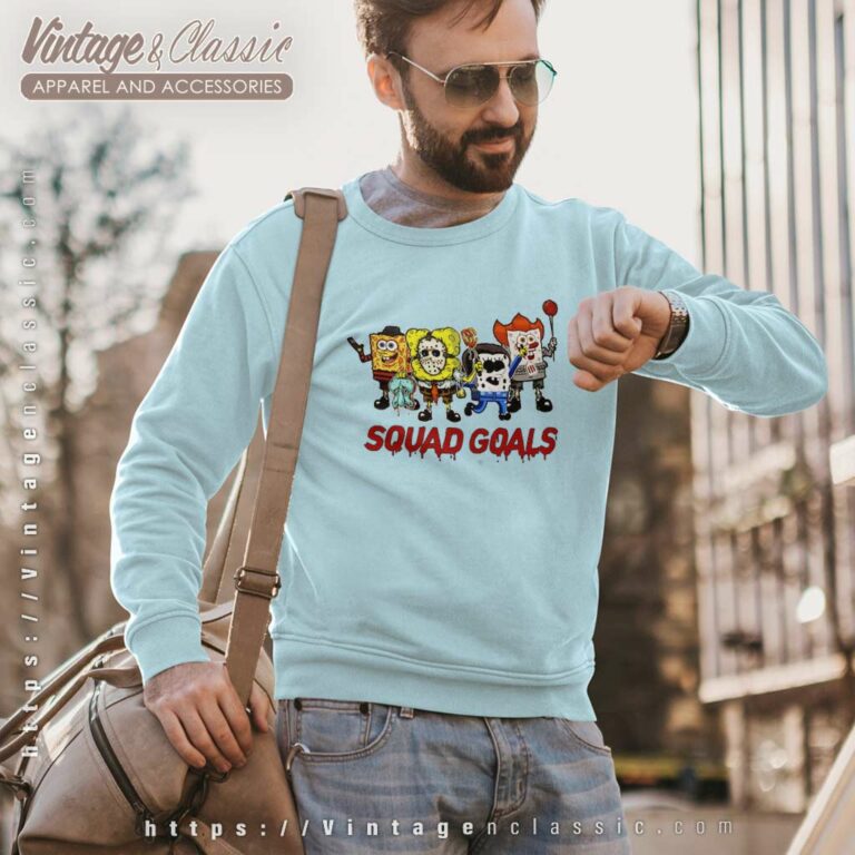 Spongebob Squad Goal Halloween Sweatshirt Spongebob Squad Goal Halloween Sweatshirt
