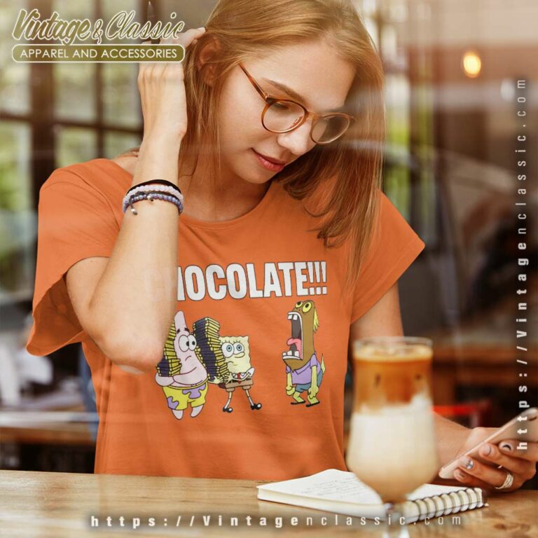 Spongebob Squarepants Chocolate Women TShirt Spongebob Squarepants Chocolate Women TShirt