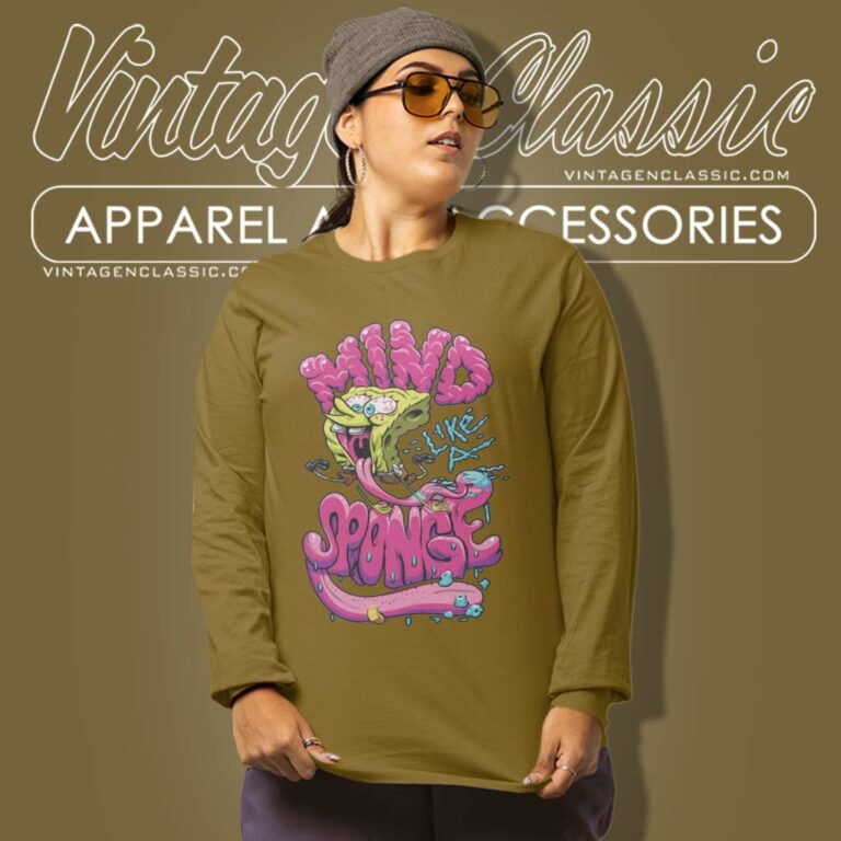 Spongebob Squarepants Mind Long Sleeve Tee Spongebob Squarepants Mind Long Sleeve Tee
