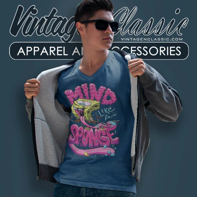 Spongebob Squarepants Mind V Neck TShirt Spongebob Squarepants Mind V Neck TShirt