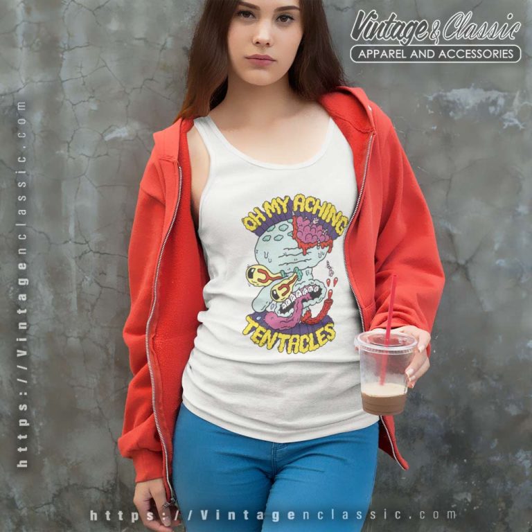 SpongeBob SquarePants Oh My Aching Tentacles Tank Top Racerback SpongeBob SquarePants Oh My Aching Tentacles Tank Top Racerback