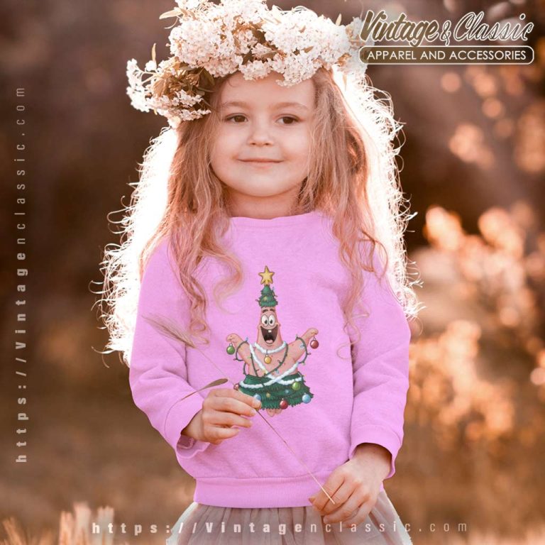 Spongebob Squarepants Patrick Star Christmas Tree Sweatshirt Youth and Kid Spongebob Squarepants Patrick Star Christmas Tree Sweatshirt Youth and Kid