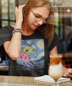 Spongebob Squarepants Starry Night Women TShirt