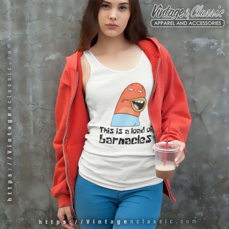 Spongebob Squarepants This Is A Load Of Barnacles Tank Top Racerback Spongebob Squarepants This Is A Load Of Barnacles Tank Top Racerback