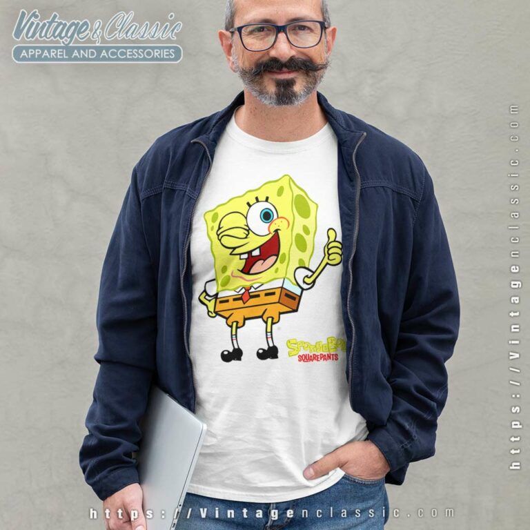 Spongebob Squarepants Thump Up Long Sleeve Tee Spongebob Squarepants Thump Up Long Sleeve Tee
