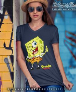 Spongebob Thump Up Shirt 5 Spongebob Squarepants Thump Up V Neck TShirt