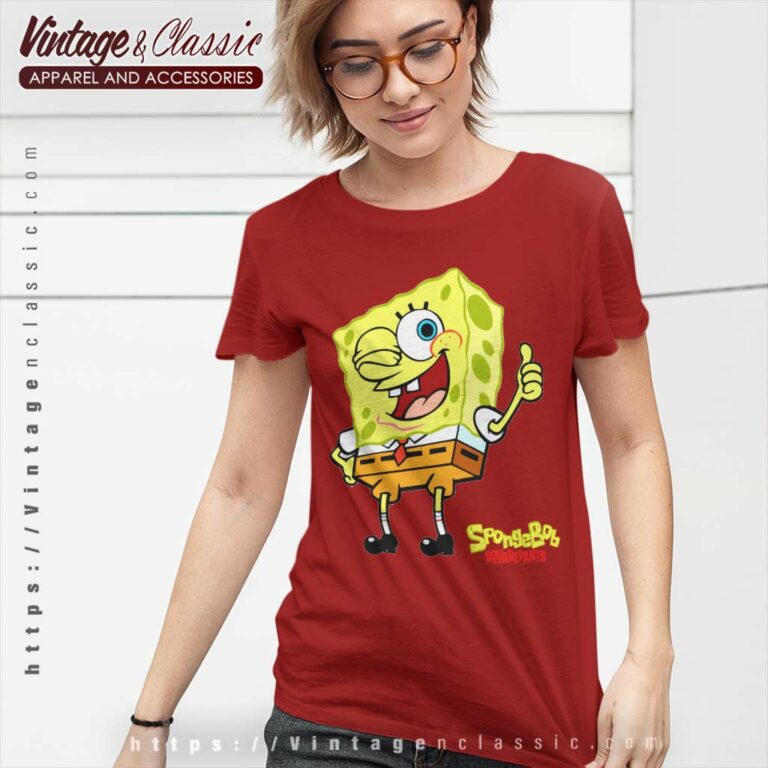 Spongebob Squarepants Thump Up Women TShirt Spongebob Squarepants Thump Up Women TShirt