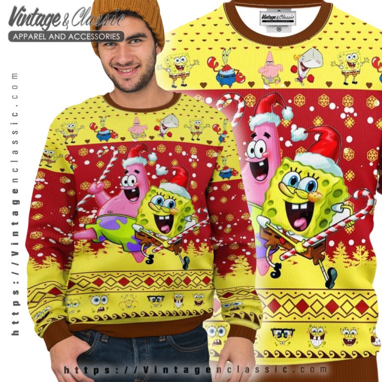 Spongebob Squarepants Ugly Christmas Sweater Ugly Sweater Spongebob Squarepants Ugly Christmas Sweater Ugly Sweater