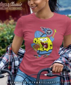 Spongebob Tennessee Titans Football Shirt Women T shirt
