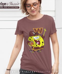 Spongebob Washington Commanders Football Shirt