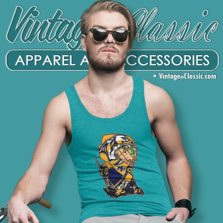 Sportnics Nashville Predators Goalie Tank Top Racerback Sportnics Nashville Predators Goalie Tank Top Racerback