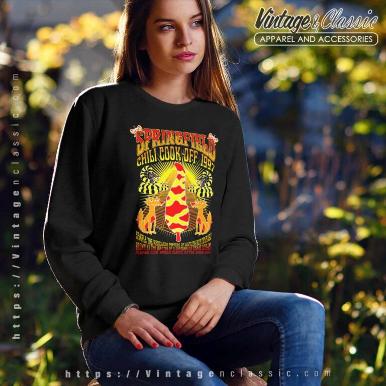 Springfield Chili Cook Off Inspired Simpsons Sweatshirt Springfield Chili Cook Off Inspired Simpsons Sweatshirt