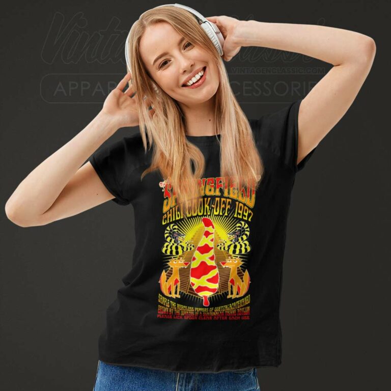 Springfield Chili Cook Off Inspired Simpsons Women TShirt Springfield Chili Cook Off Inspired Simpsons Women TShirt