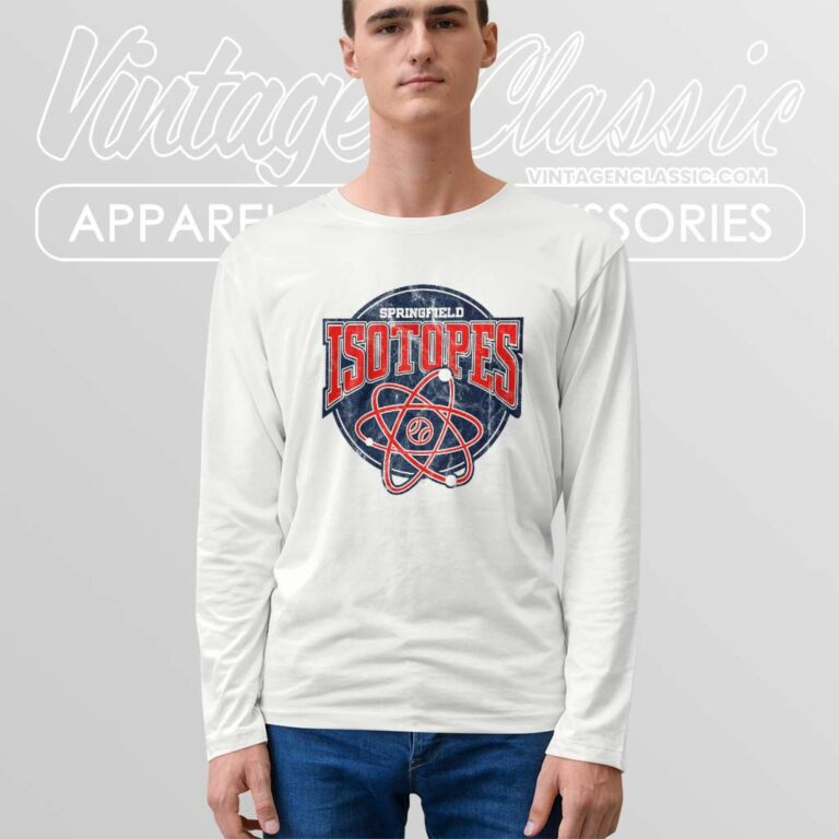 Springfield Isotopes Simpsons Long Sleeve Tee Springfield Isotopes Simpsons Long Sleeve Tee