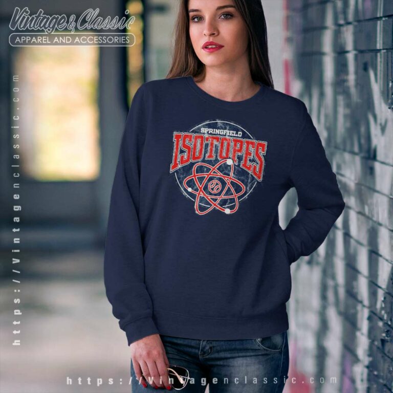 Springfield Isotopes Simpsons Sweatshirt Springfield Isotopes Simpsons Sweatshirt