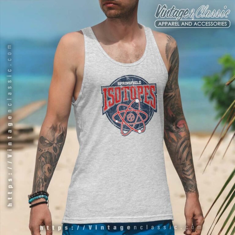 Springfield Isotopes Simpsons Tank Top Racerback Springfield Isotopes Simpsons Tank Top Racerback