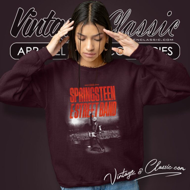 Springsteen And The E Street Band 2024 Tour Announcement Sweatshirt Springsteen And The E Street Band 2024 Tour Announcement Sweatshirt