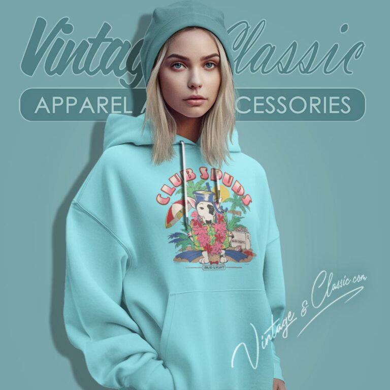 Spuds Mackenzie Bud Light Beer Club Spuds Hoodie Spuds Mackenzie Bud Light Beer Club Spuds Hoodie