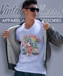 Spuds Mackenzie Bud Light Beer Club Spuds V Neck TShirt