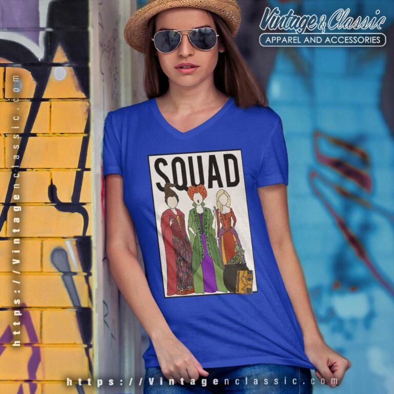 Squad Sanderson Sisters Halloween V Neck TShirt Squad Sanderson Sisters Halloween V Neck TShirt