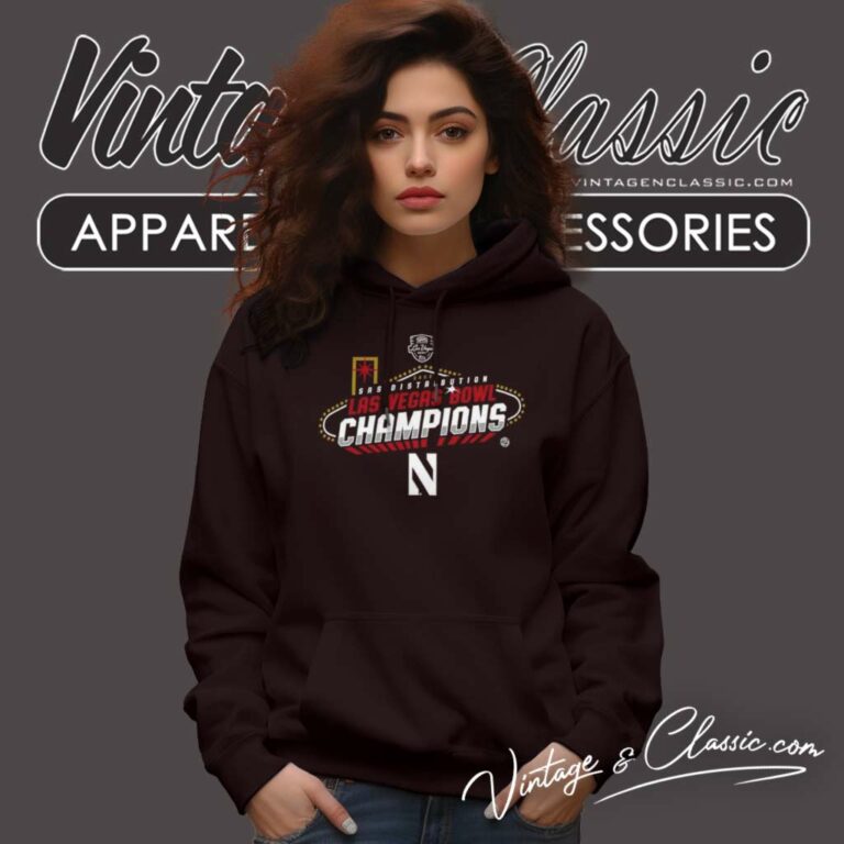 Srs Las Vegas Bowl Champions North Western Wildcats 2023 Hoodie Srs Las Vegas Bowl Champions North Western Wildcats 2023 Hoodie