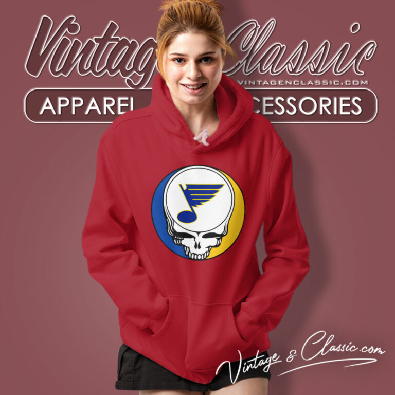 St Louis Blues Grateful Dead Steal Your Face Hoodie St Louis Blues Grateful Dead Steal Your Face Hoodie