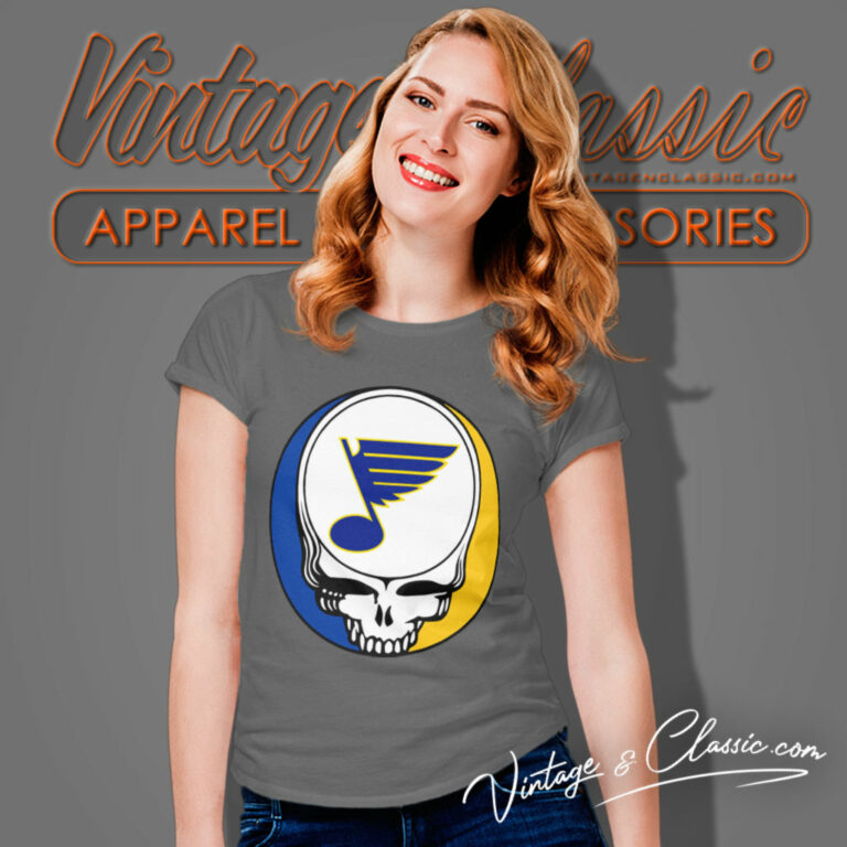 St Louis Blues Grateful Dead Steal Your Face Women T Shirt St Louis Blues Grateful Dead Steal Your Face Women T Shirt