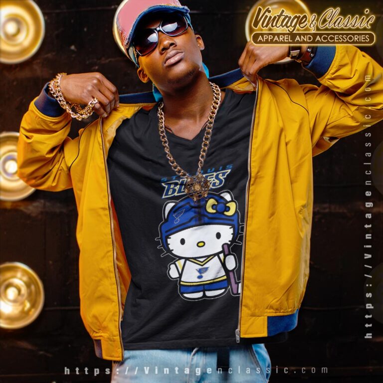 St Louis Blues Hello Kitty Shirt V Neck TShirt St Louis Blues Hello Kitty Shirt V Neck TShirt