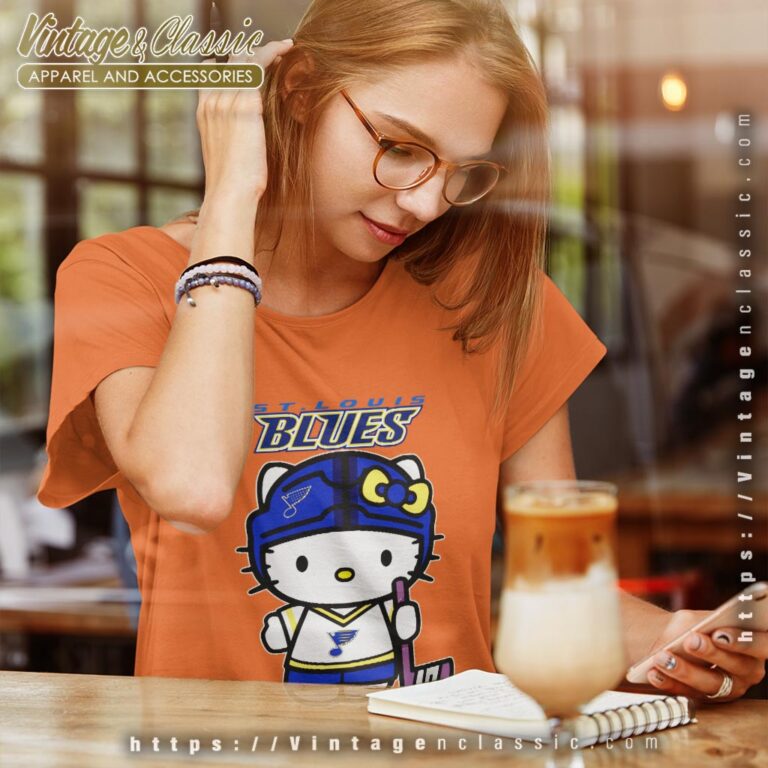 St Louis Blues Hello Kitty Shirt Women T shirt St Louis Blues Hello Kitty Shirt Women T shirt