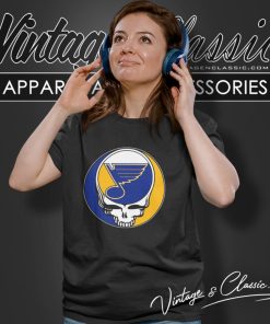 St Louis Blues Hockey Grateful Dead Steal Your Face Women T Shirt