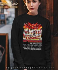 St Louis Cardinals 139th Anniversary Thank You For The Memories Sweatshirt