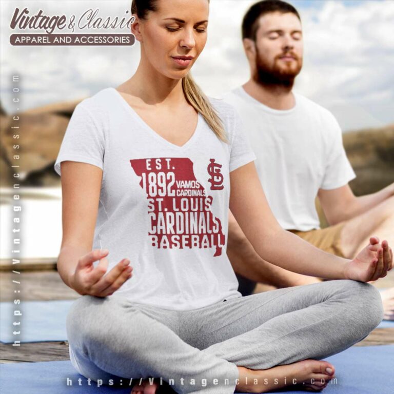 St Louis Cardinals Est 1982 Hometown V Neck TShirt St Louis Cardinals Est 1982 Hometown V Neck TShirt