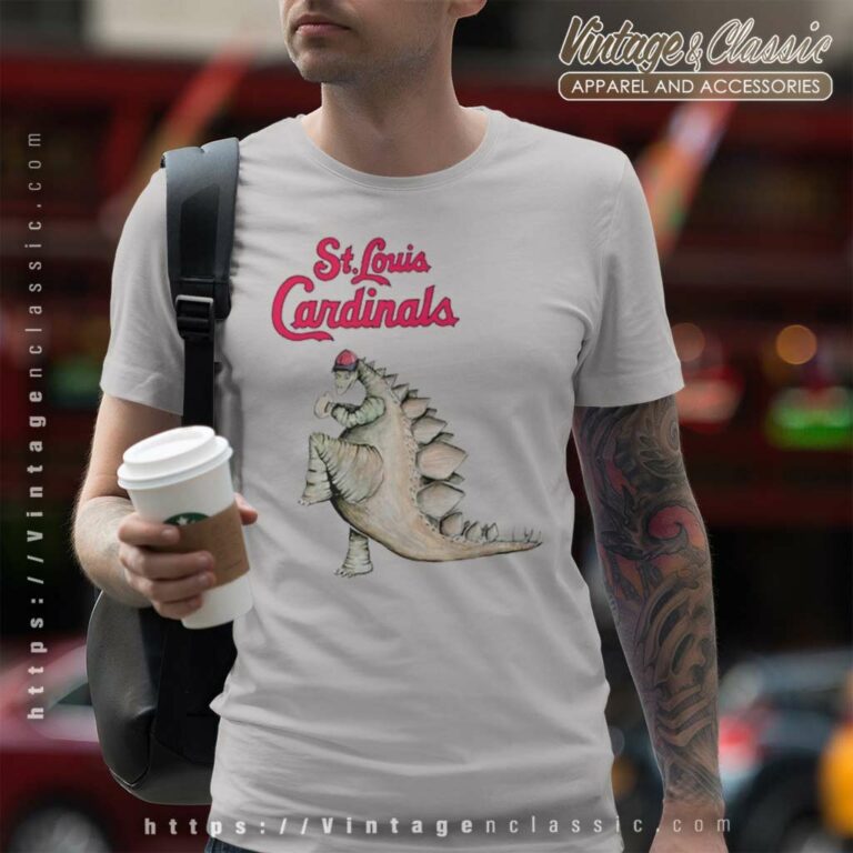 St Louis Cardinals Godzilla Throw A Baseball T Shirt St Louis Cardinals Godzilla Throw A Baseball T Shirt