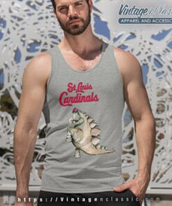St Louis Cardinals Godzilla Throw A Baseball Tank Top Racerback
