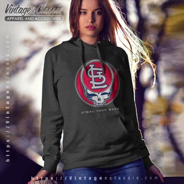 St Louis Cardinals Grateful Dead Steal Your Base Hoodie St Louis Cardinals Grateful Dead Steal Your Base Hoodie