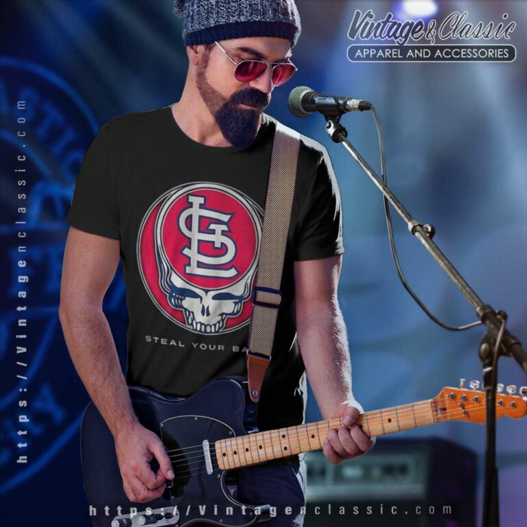 St Louis Cardinals Grateful Dead Steal Your Base T Shirt St Louis Cardinals Grateful Dead Steal Your Base T Shirt