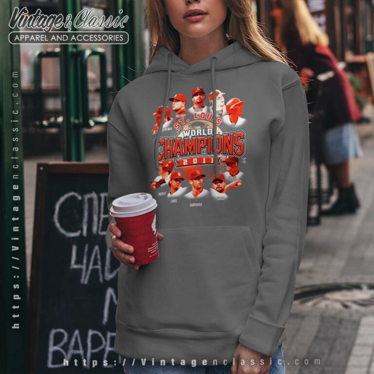 St Louis Cardinals Mlb 2011 World Series Champions Players Hoodie St Louis Cardinals Mlb 2011 World Series Champions Players Hoodie
