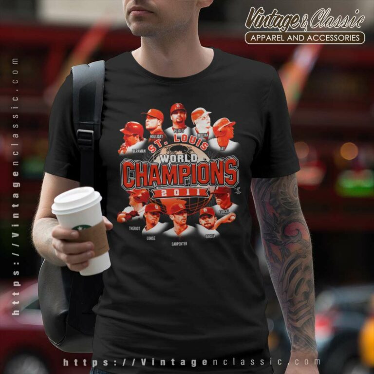 St Louis Cardinals Mlb 2011 World Series Champions Players T Shirt St Louis Cardinals Mlb 2011 World Series Champions Players T Shirt