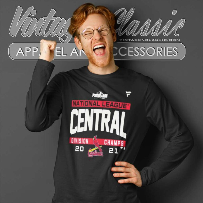 St Louis Cardinals National League Nl Central Division Champions 2021 Long Sleeve Tee St Louis Cardinals National League Nl Central Division Champions 2021 Long Sleeve Tee