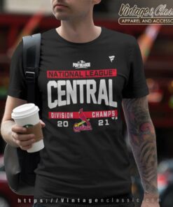 St Louis Cardinals National League Nl Central Division Champions 2021 T Shirt