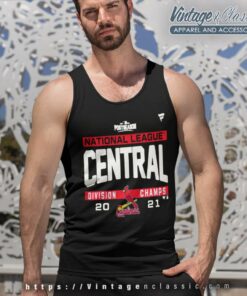 St Louis Cardinals National League Nl Central Division Champions 2021 Tank Top Racerback