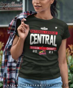 St Louis Cardinals National League Nl Central Division Champions 2021 Women TShirt