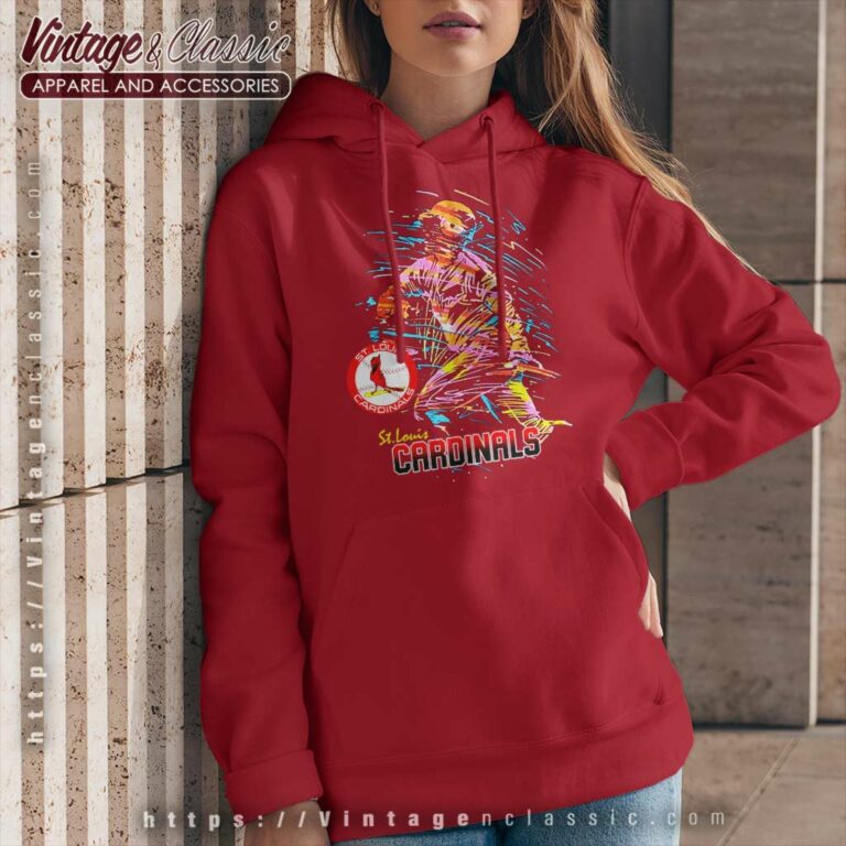 St Louis Cardinals Neon Baseball Hoodie St Louis Cardinals Neon Baseball Hoodie