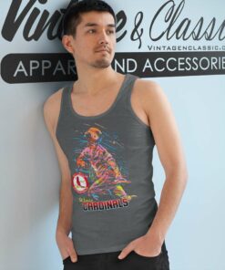 St Louis Cardinals Neon Baseball Tank Top Racerback