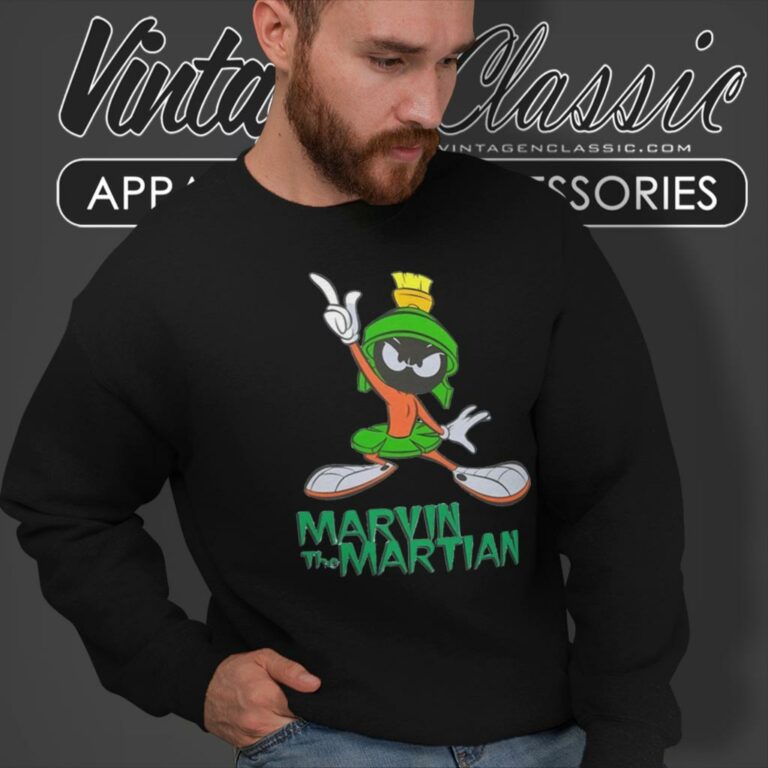 St Paddys Day Marvin The Martian Looney Tunes Sweatshirt St Paddys Day Marvin The Martian Looney Tunes Sweatshirt