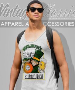 St Patricks Day Houlihans Beer Leprechaun Tank Top Racerback