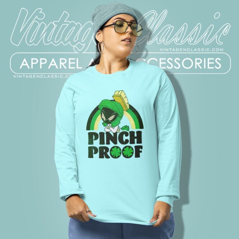 St Patricks Day Marvin The Martian Pinch Proof Looney Tunes Long Sleeve Tee St Patricks Day Marvin The Martian Pinch Proof Looney Tunes Long Sleeve Tee