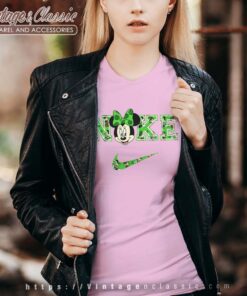 St Patricks Day Minnie Head NIKE Vneck