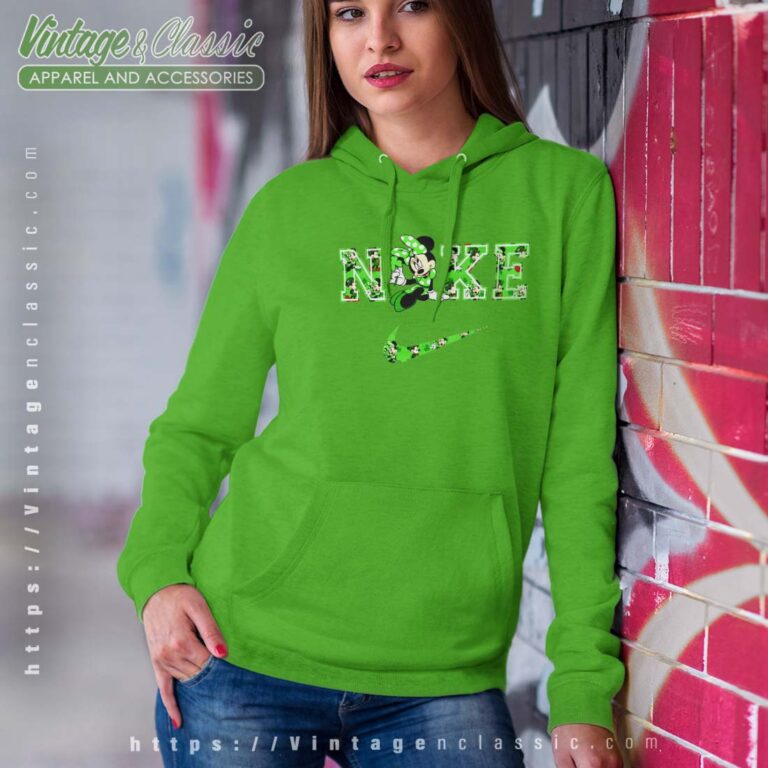 St Patricks Day Minnie NIKE Hoodie St Patricks Day Minnie NIKE Hoodie