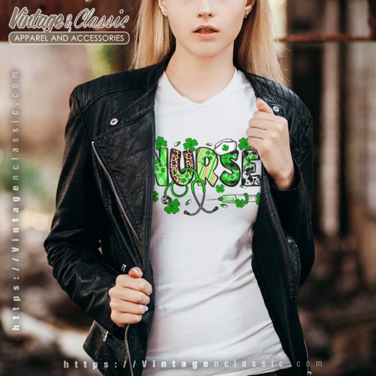 St Patricks Lucky Nurse Stethoscope Vneck St Patricks Lucky Nurse Stethoscope Vneck
